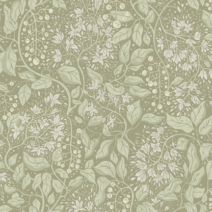 22024 - Turi Wallpaper - Warm Green - Midbec