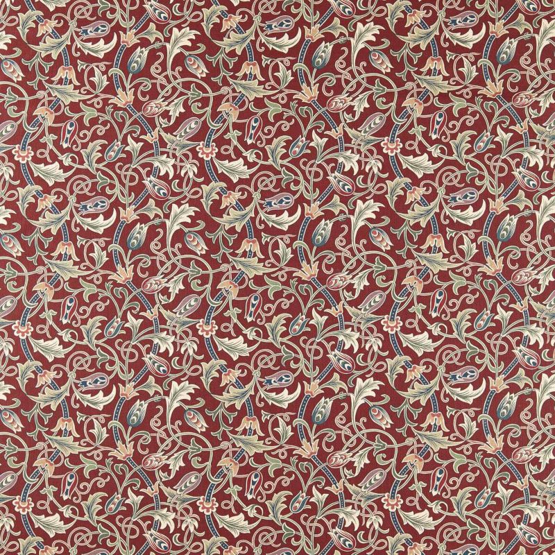 Scrolling Tulip Fabric