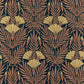 2311-171-03 - Floral Fanfare Wallpaper - Burnt Orange - 1838 wallcoverings