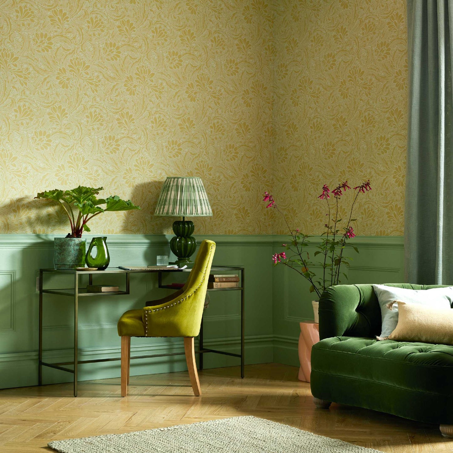 2311-173-02 - Eden Wallpaper - Mellow Yellow - 1838 wallcoverings