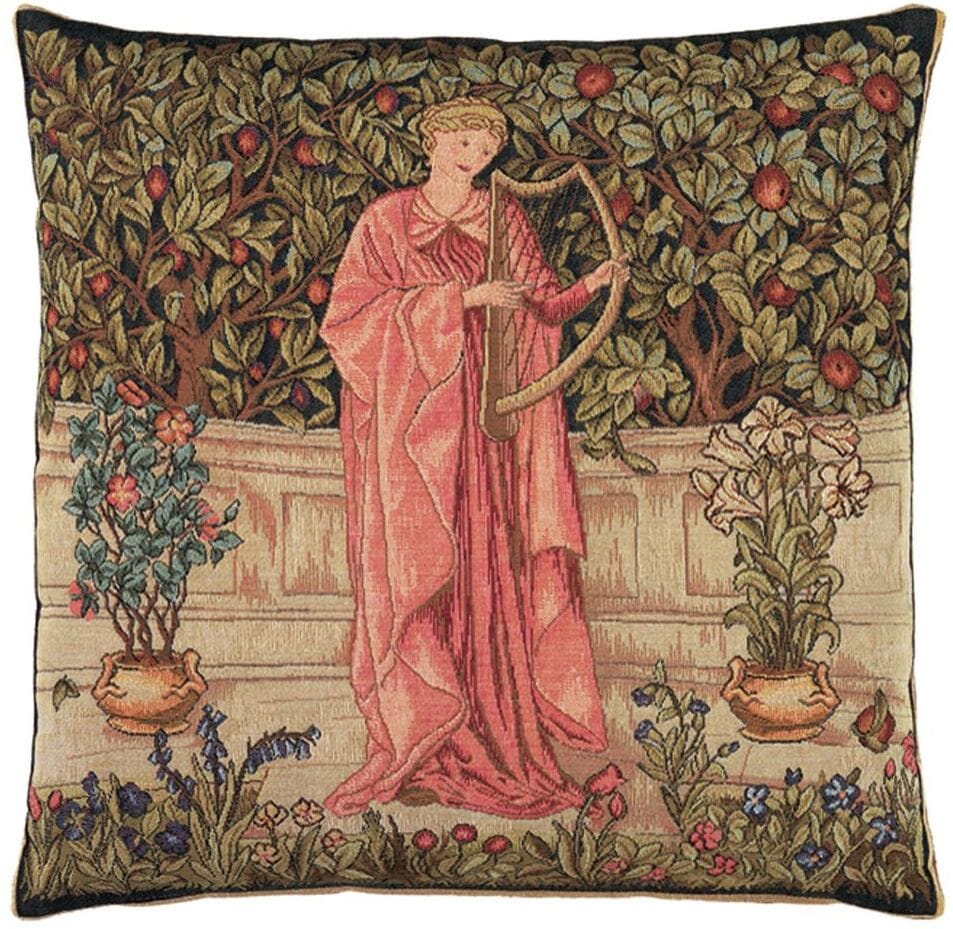 Minstrel Tapestry Cushion with Feather Filler 