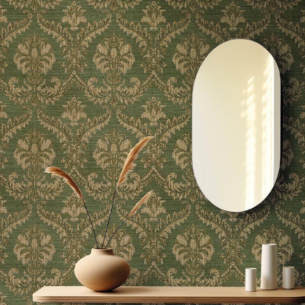 Classic Italian Traditional Damask Wallpaper