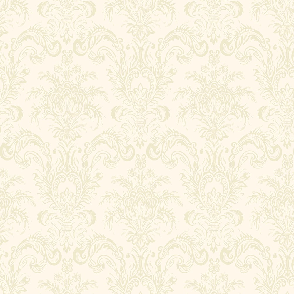 Classic Italian Scrolling Damask Wallpaper