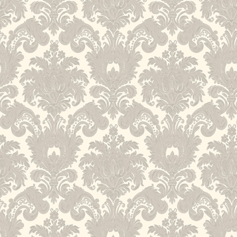 Classic Italian Scrolling Damask Wallpaper