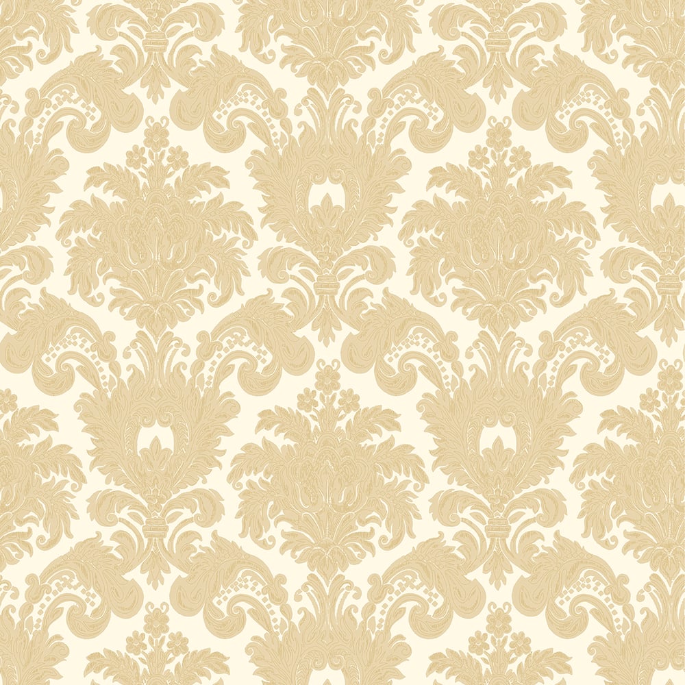 Classic Italian Scrolling Damask Wallpaper