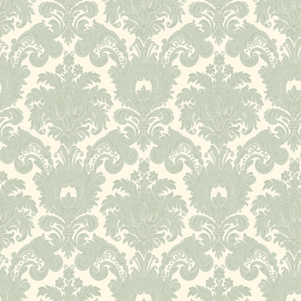 Classic Italian Scrolling Damask Wallpaper