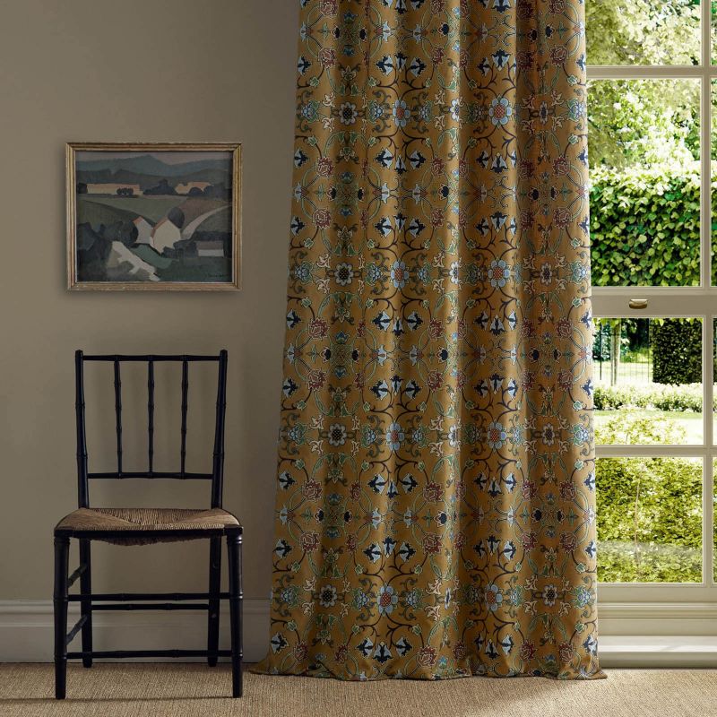 Persian Scroll Embroidery Fabric