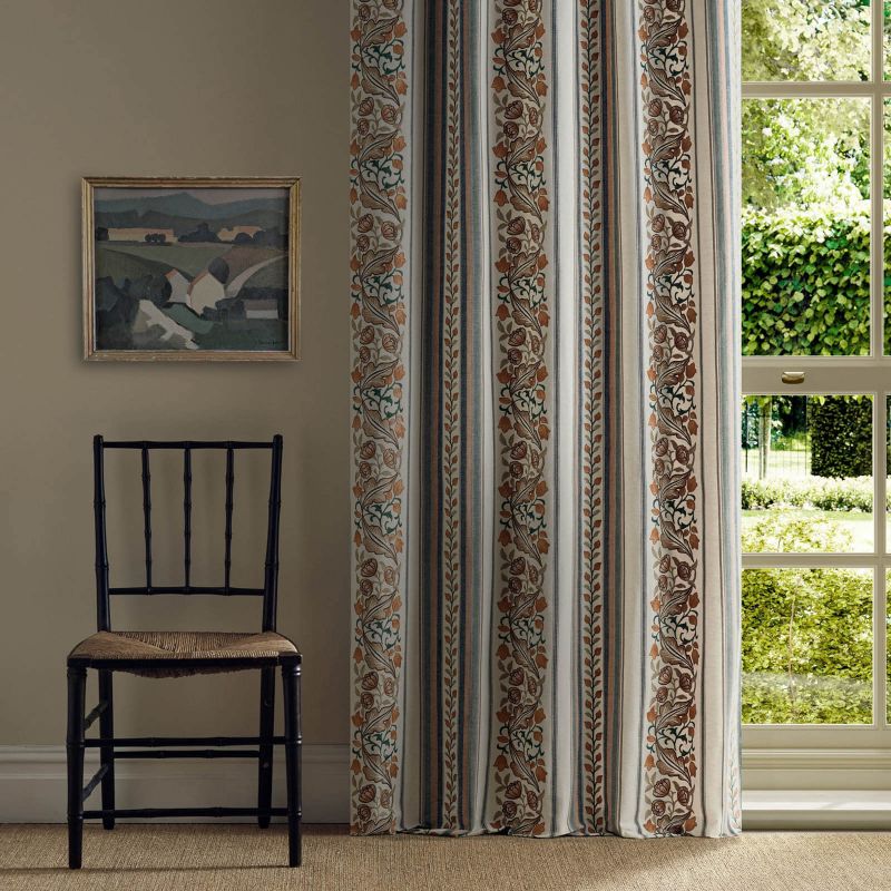 Bluebell & Peony Embroidery Fabric