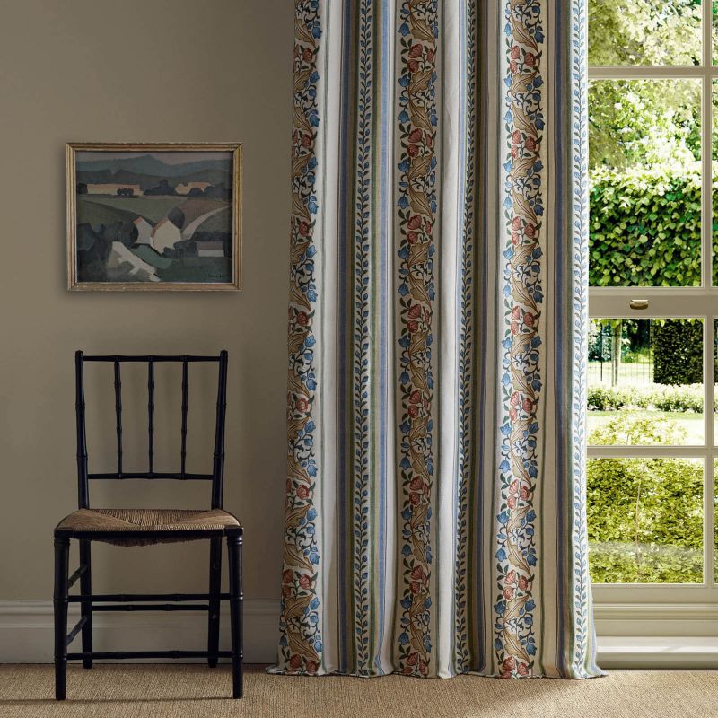 Bluebell & Peony Embroidery Fabric