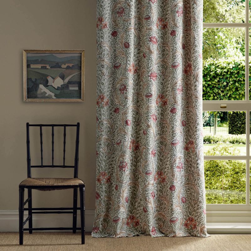 Wild Tulip & Vine Embroidery Fabric