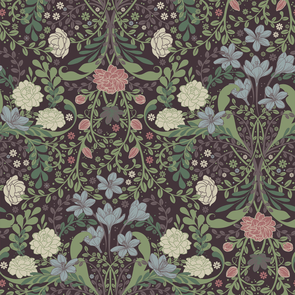 24103 - Froso Wallpaper - Plum - Midbec