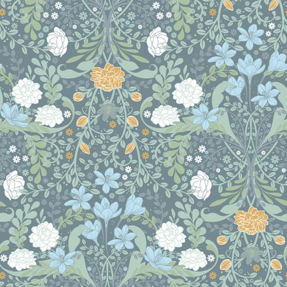 24106 - Froso Wallpaper - Gray/Blue - Midbec