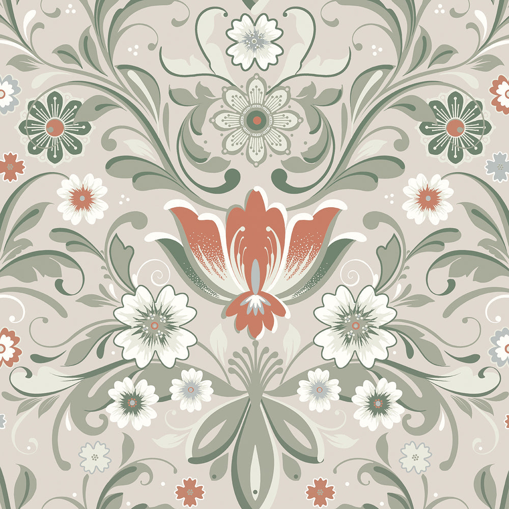 24108 - ostanskar Wallpaper - Gray/Beige - Midbec