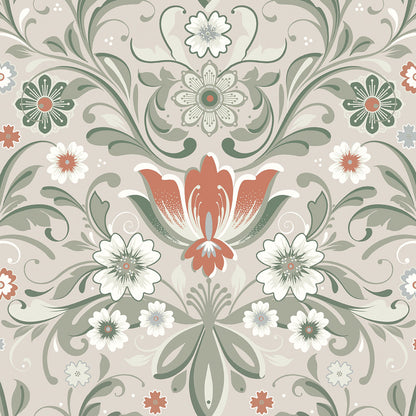 24108 - ostanskar Wallpaper - Gray/Beige - Midbec