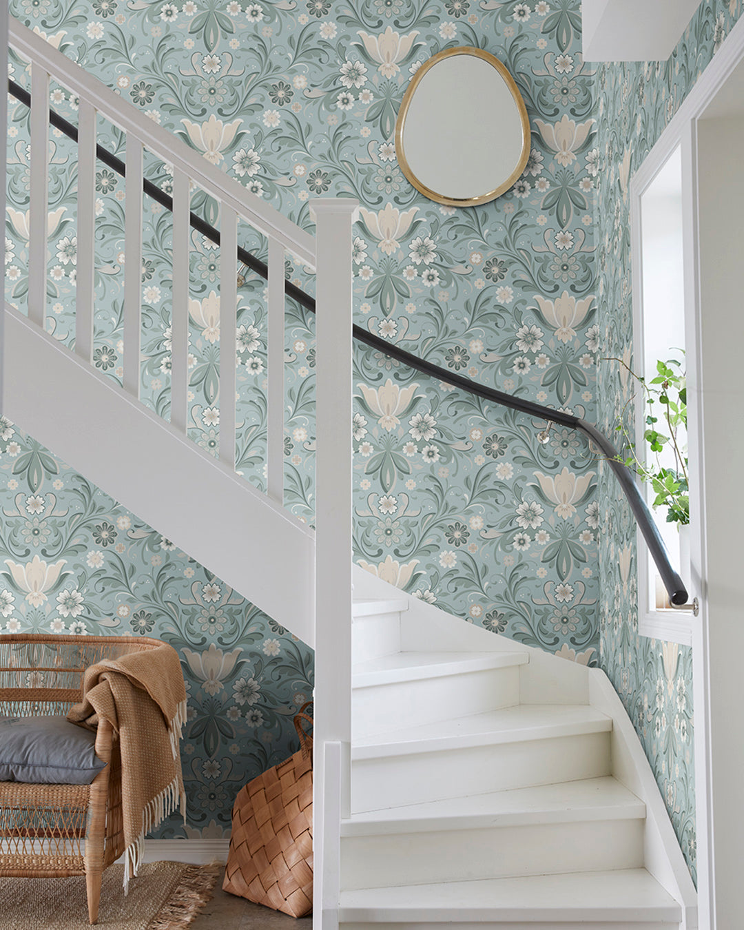 24111 - ostanskar Wallpaper - Light Blue - Midbec