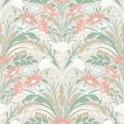 24119 - Varmdo Wallpaper - Beige/Gray - Midbec