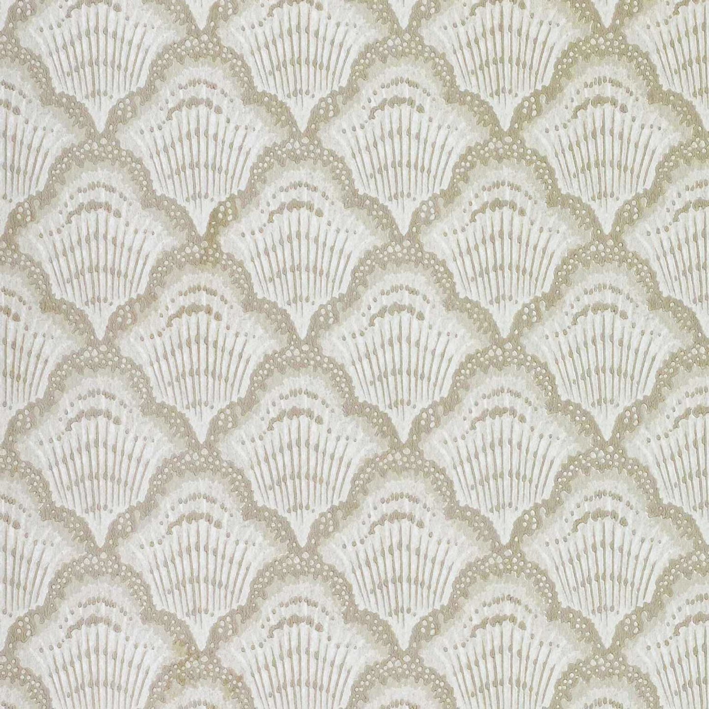 2412-179-01 - Calico Shell Wallpaper - Ivory - 1838 wallcoverings