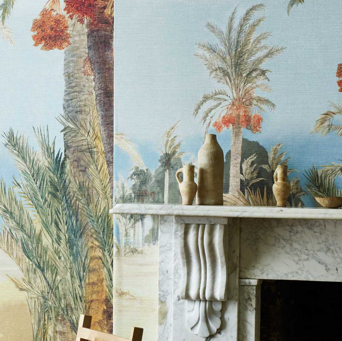 2412-182-01 - Date Palm Wall Mural - Sand - 1838 wallcoverings