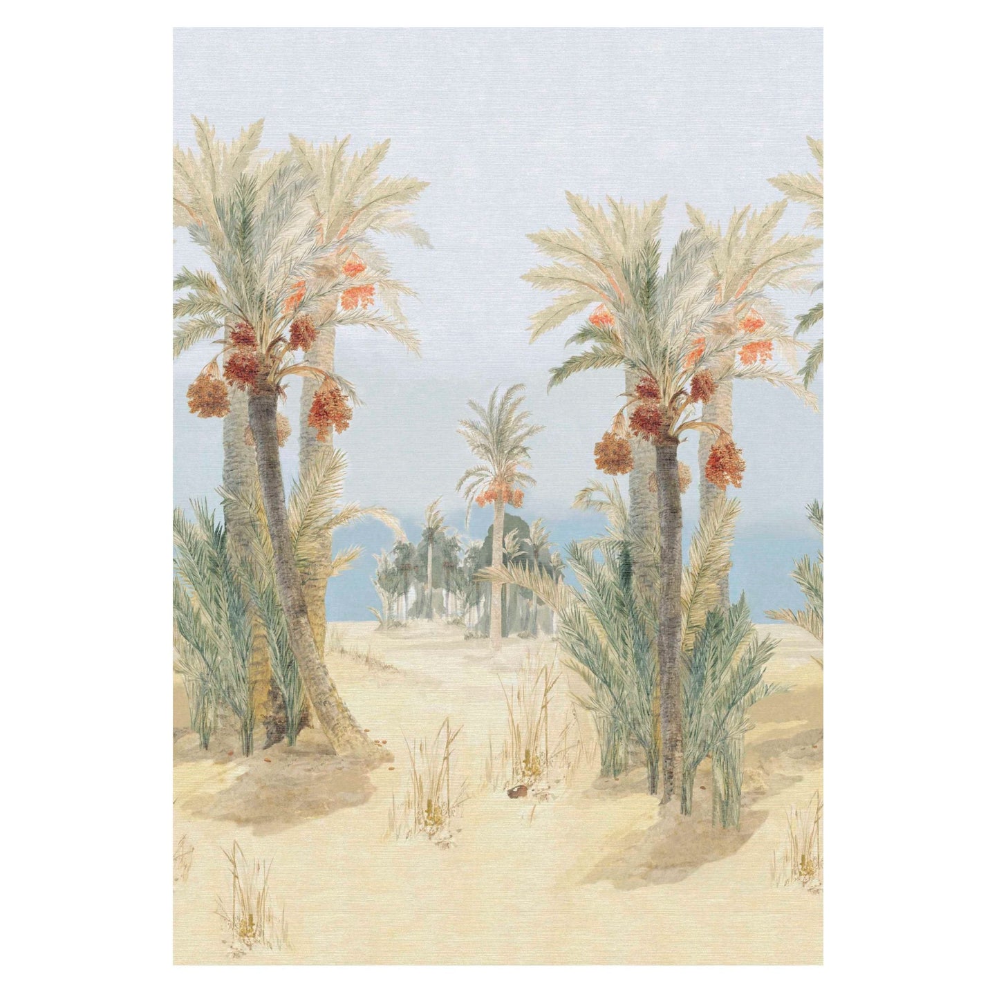 2412-182-01 - Date Palm Wall Mural - Sand - 1838 wallcoverings
