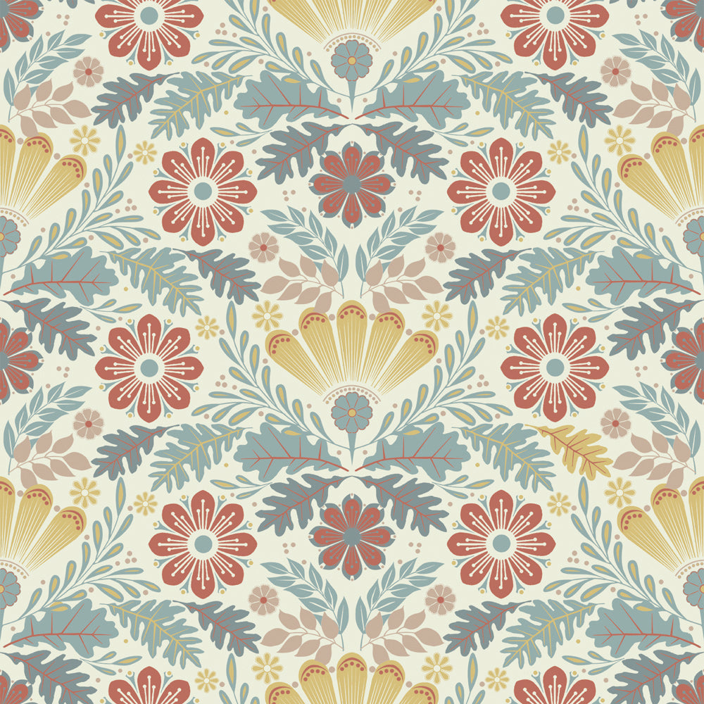 24121 - Klockrike Wallpaper - Multicolored - Midbec