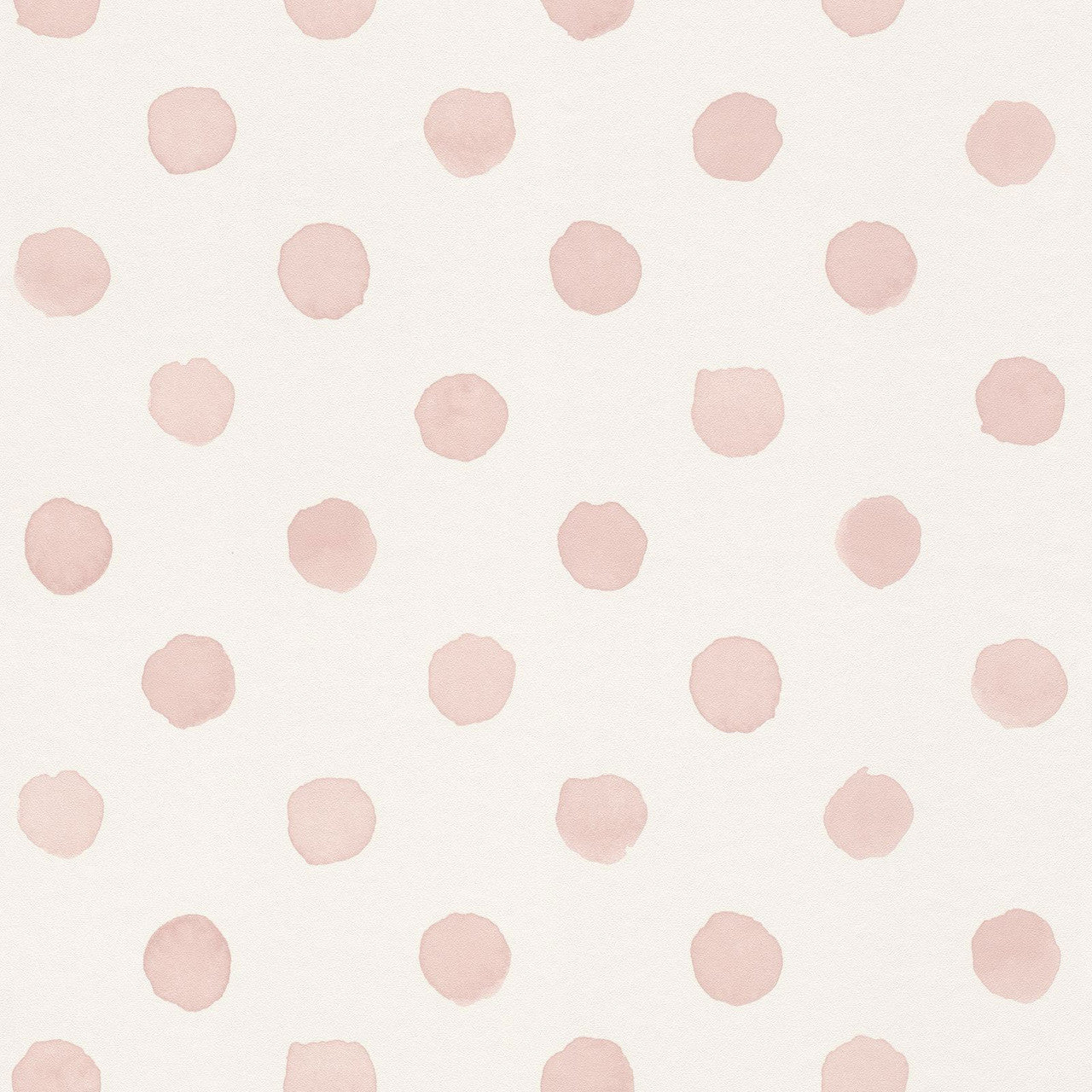 252019 - Bambino Polka Dot Painted Spot Wallpaper - Soft Pink - Rasch
