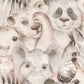 252538 - Animal Friends Bambino Wallpaper - Neutral - Rasch