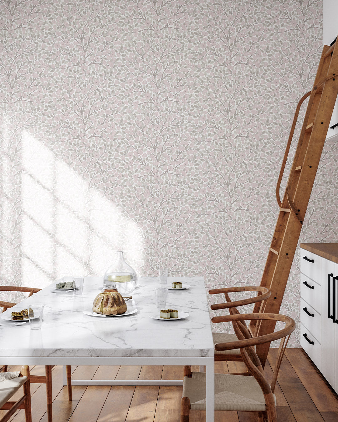 26007 - Magnolia Wallpaper - Pink - Midbec