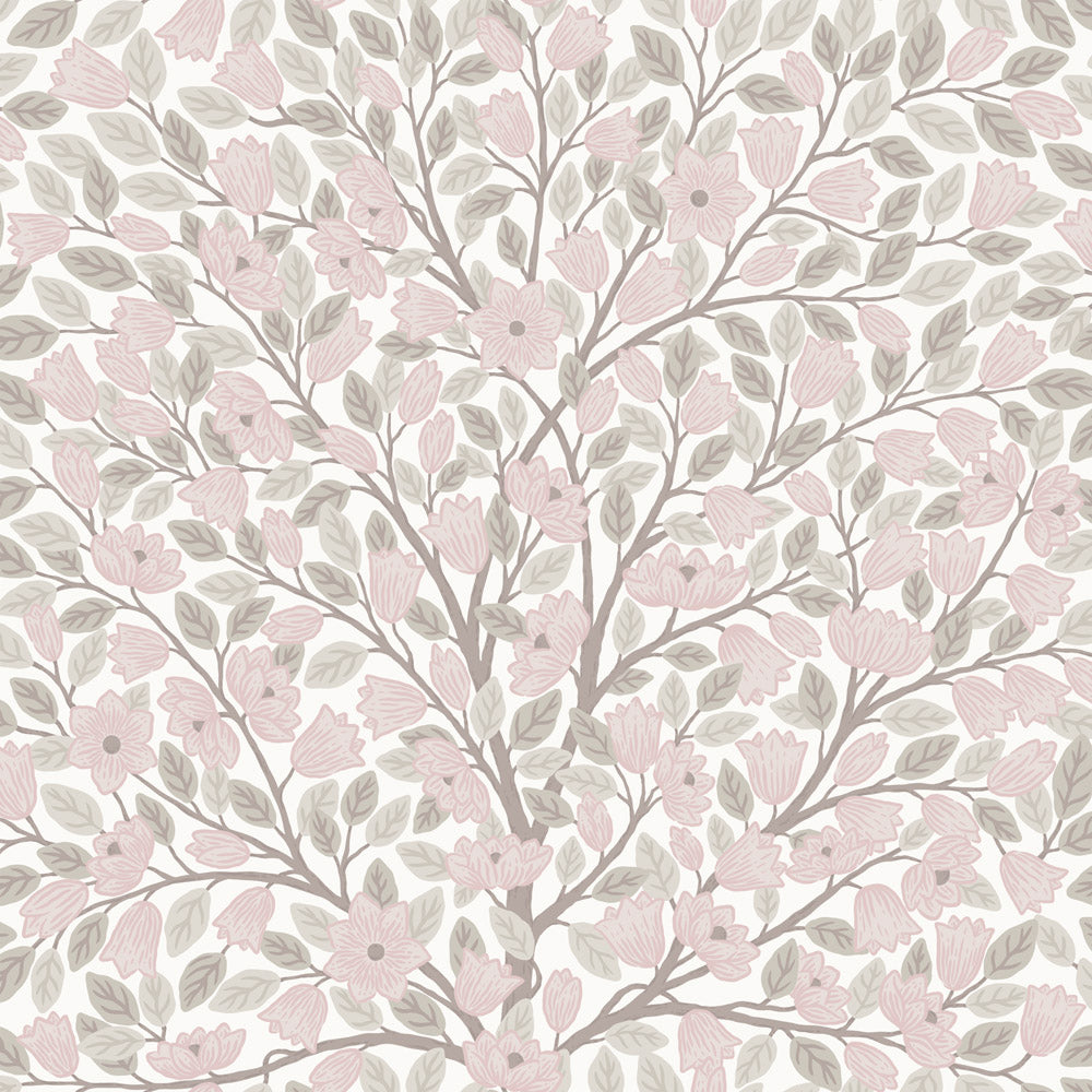 26007 - Magnolia Wallpaper - Pink - Midbec