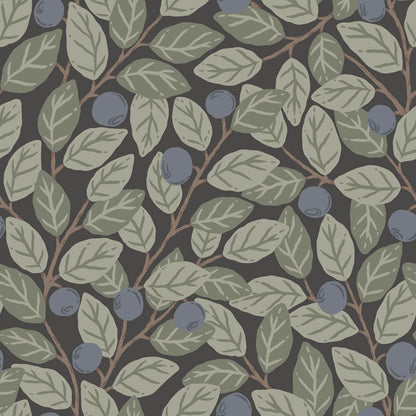 26016 - Blabar stor Wallpaper - Dark Blue - Midbec