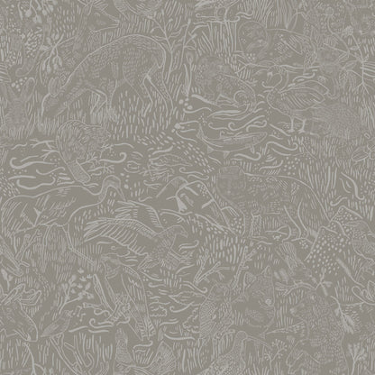 26022 - Landskapsdjur Wallpaper - Taupe - Midbec