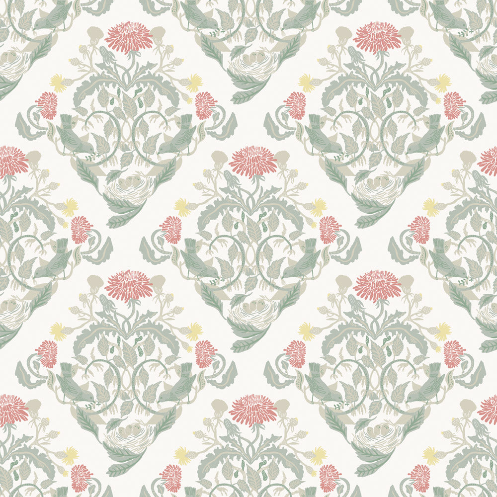 26029 - Frodas Wallpaper - Green / Red - Midbec