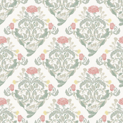 26029 - Frodas Wallpaper - Green / Red - Midbec