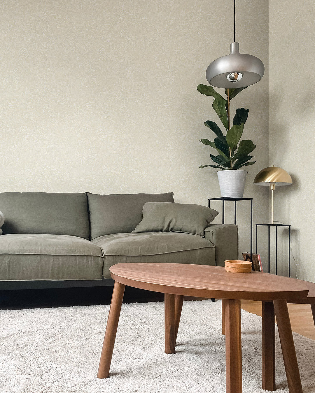 26030 - Landskapsdjur Wallpaper - Beige - Midbec