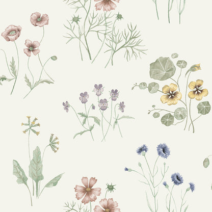 27022 - Maj Wallpaper - White - Midbec