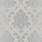 274980 - Highgrove Damask Wallpaper - Silver & Grey - Rasch