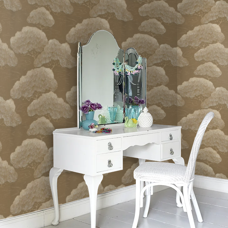 275PIGOLDE - Pine Wallpaper - Gold - Little Greene