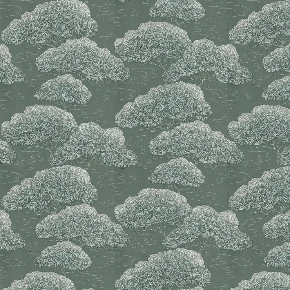 275PISILVE - Pine Wallpaper - Silver Grey - Little Greene