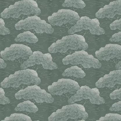 275PISILVE - Pine Wallpaper - Silver Grey - Little Greene