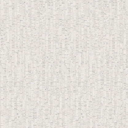 279053 - Cork Effect Montado Wallpaper - White & Silver - Rasch