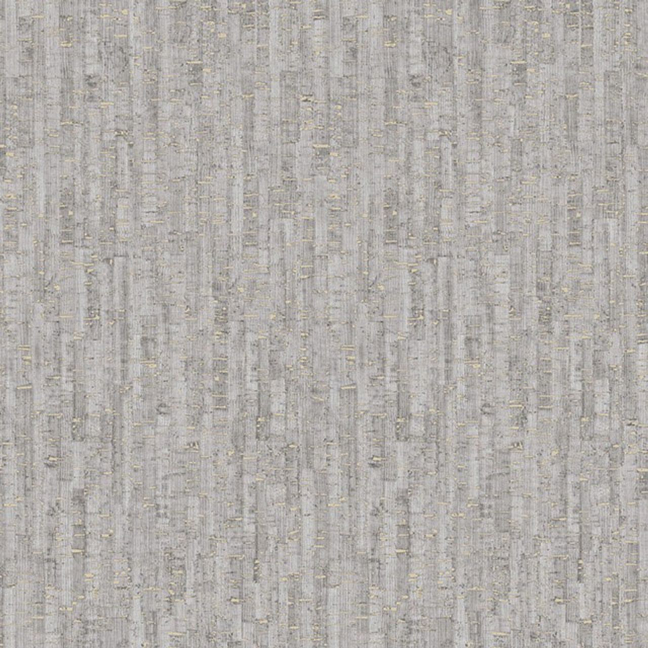 279084 - Cork Effect Montado Wallpaper - Grey & Silver - Rasch