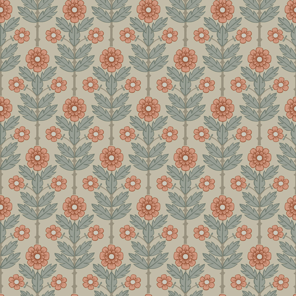 28006 - Othilia Wallpaper - Orange - Midbec