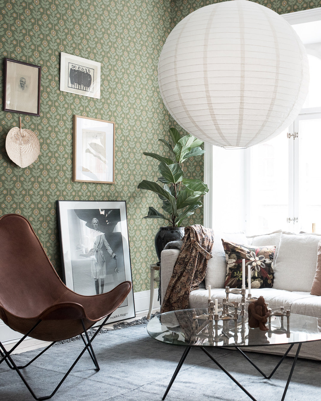 28009 - Othilia Wallpaper - Green - Midbec