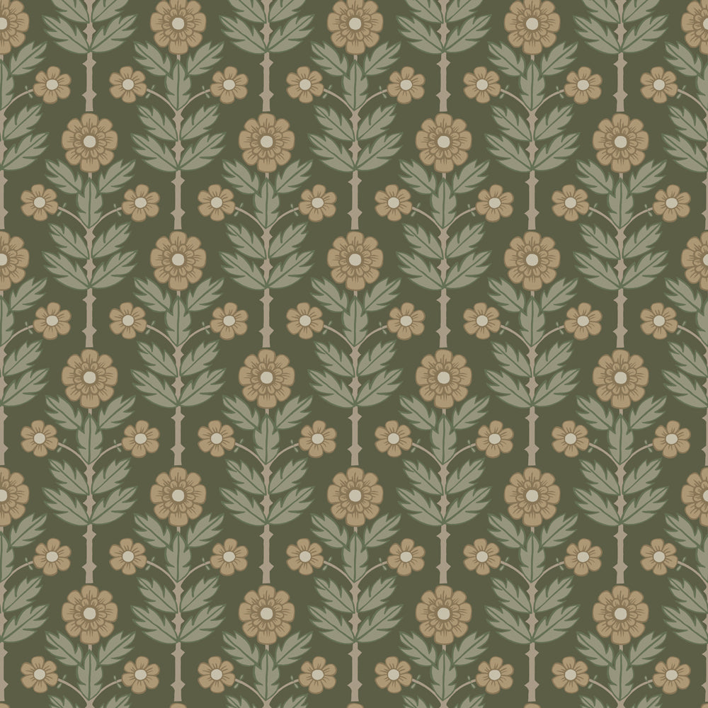 28009 - Othilia Wallpaper - Green - Midbec