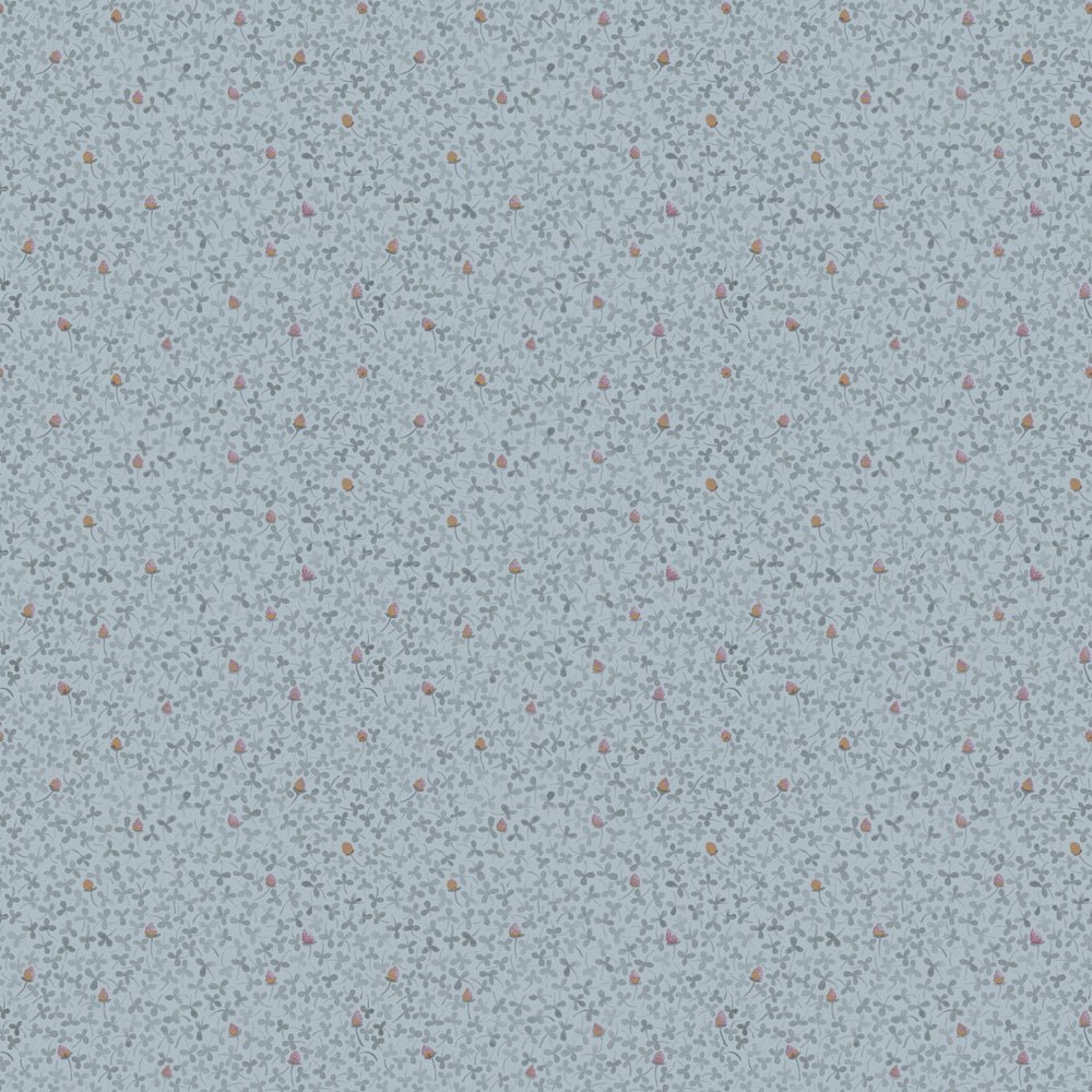 28011 - Clover Wallpaper - Blue - Midbec