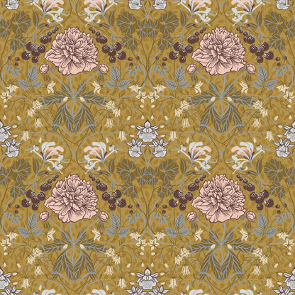 28016 - Sarah Wallpaper - Yellow - Midbec