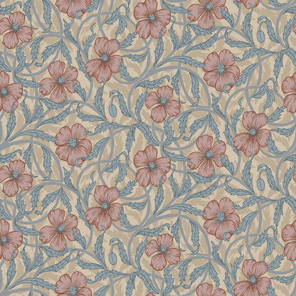 28026 - Poppy Wallpaper - Light Green - Midbec