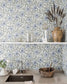 28027 - Poppy Wallpaper - Light Blue - Midbec