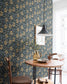 28029 - Poppy Wallpaper - Dark Blue - Midbec