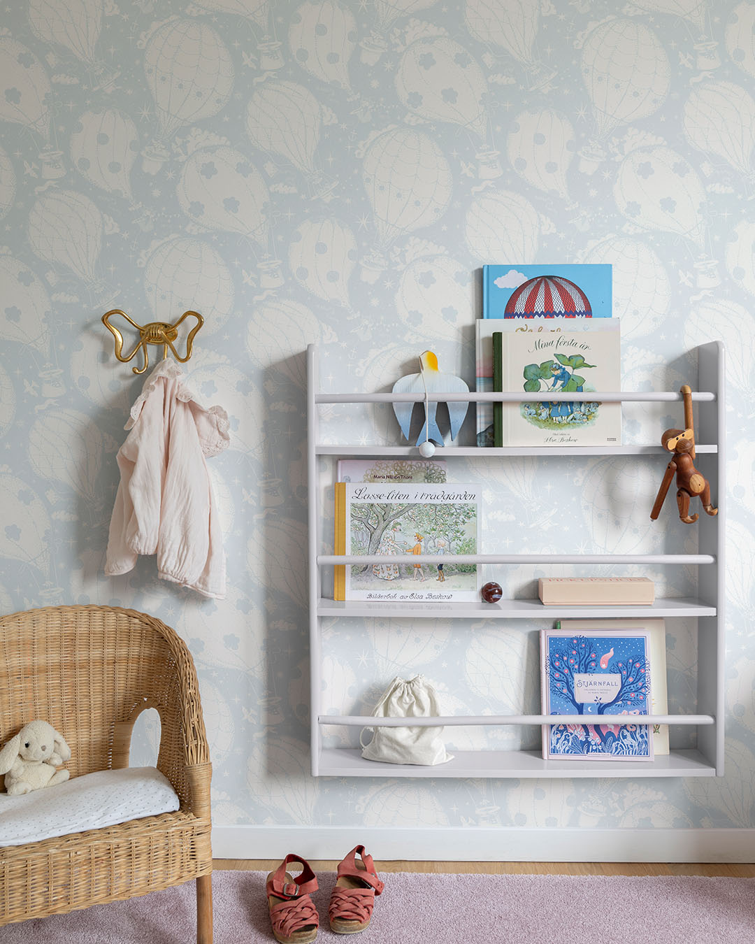 29005 - Ballongerna Wallpaper - Light Blue - Midbec