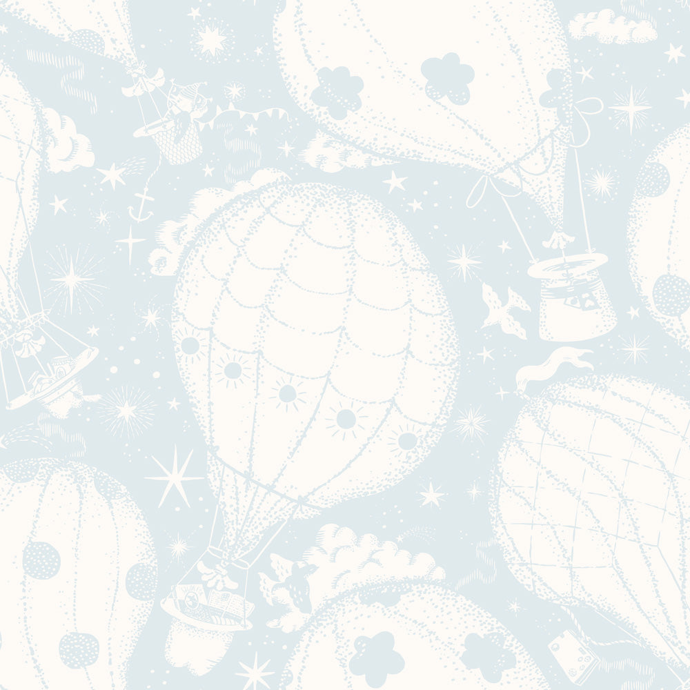 29005 - Ballongerna Wallpaper - Light Blue - Midbec